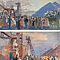 Промышленность. Эскиз росписи аванзала Советской выставки в Пекине (с оборотом)